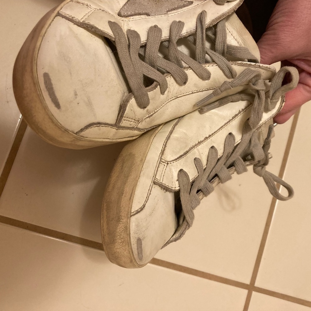 Golden Goose White and Gray Sneakers - Picture 2 of 8